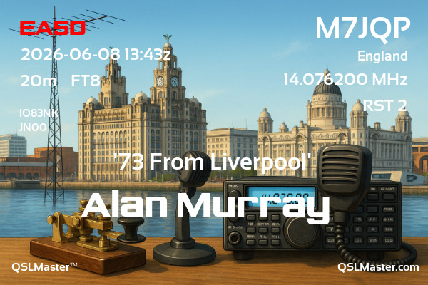 QSL Master Card for M7JQP QSO with EA5D