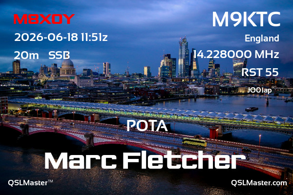 QSL Master Card for M9KTC QSO with M8XOY
