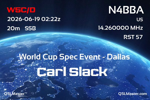 QSL Master Card for N4BBA QSO with W5C/D