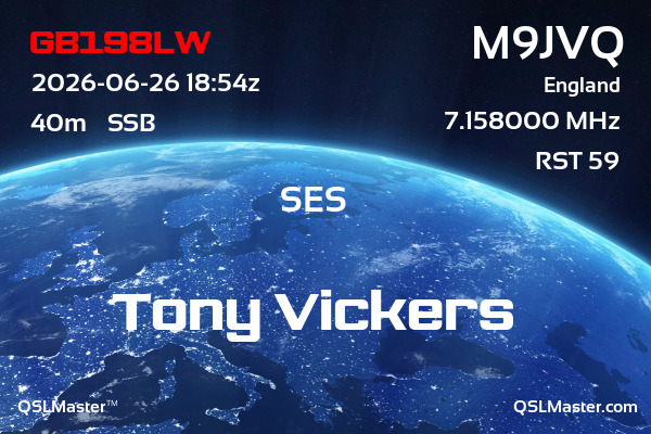 QSL Master Card for M9JVQ QSO with GB198LW