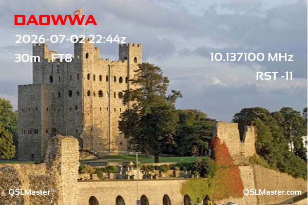 QSL Master Card for M3RIR QSO with DA0WWA