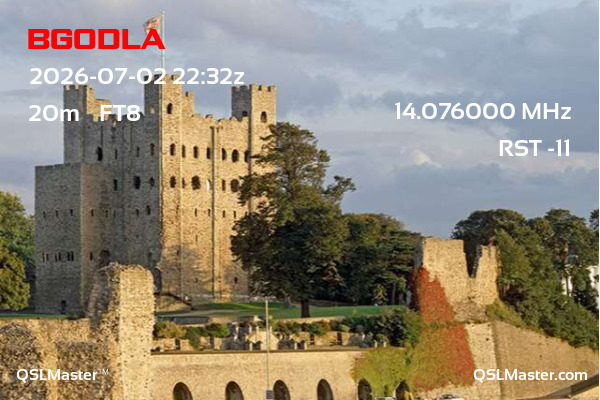 QSL Master Card for M3RIR QSO with BG0DLA