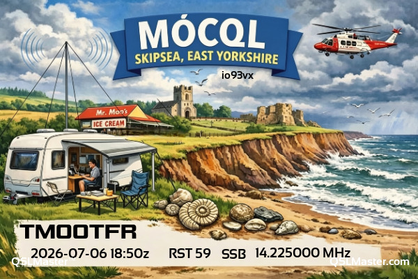 QSL Master Card for M0CQL QSO with TM00TFR