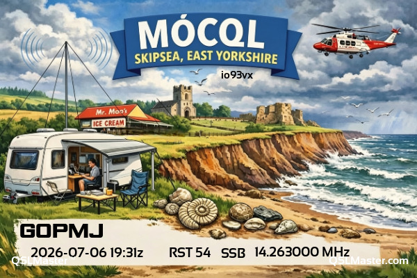 QSL Master Card for M0CQL QSO with G0PMJ