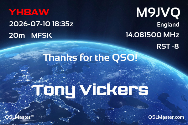 QSL Master Card for M9JVQ QSO with YH8AW