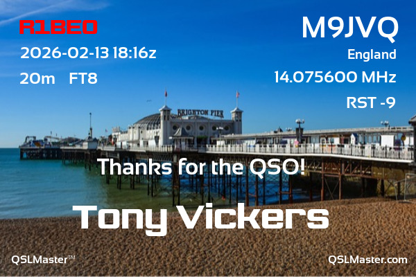 QSL Master Card for M9JVQ QSO with R1BEO