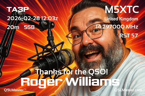 QSL Master Card for M5XTC QSO with TA3P