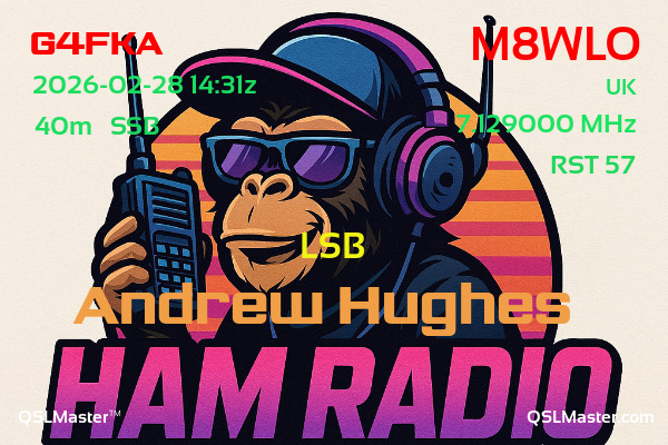 QSL Master Card for M8WLO QSO with G4FKA