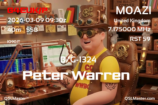 QSL Master Card for M0AZI QSO with G4EUK/P