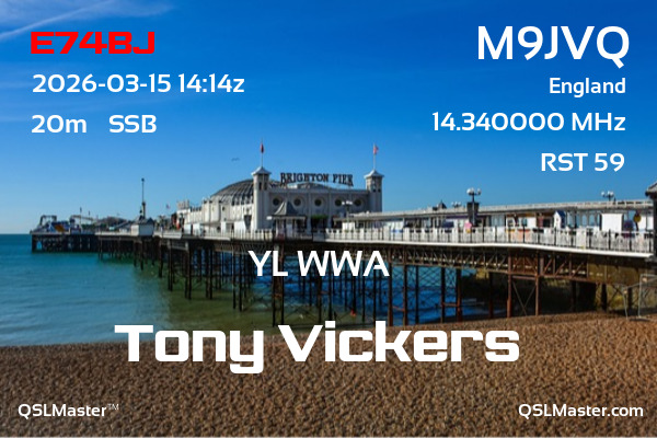 QSL Master Card for M9JVQ QSO with E74BJ