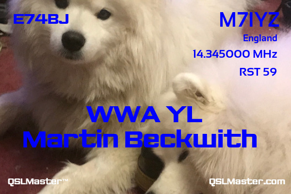 QSL Master Card for M7IYZ QSO with E74BJ