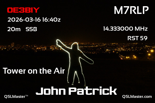 QSL Master Card for M7RLP QSO with OE3BIY