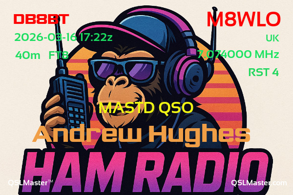 QSL Master Card for M8WLO QSO with DB8BT