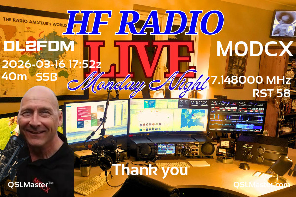 QSL Master Card for M0DCX QSO with DL2FDM