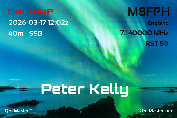 QSL Master Card for M8FPH QSO with G4FKA/P