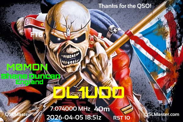 QSL Master Card for M0MDN QSO with DL1UDO
