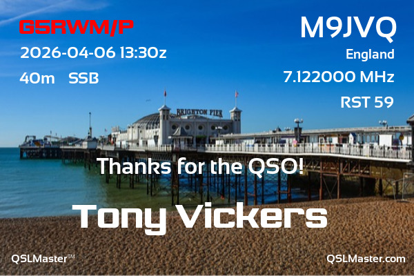 QSL Master Card for M9JVQ QSO with G5RWM/P