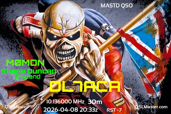 QSL Master Card for M0MDN QSO with DL7ACA