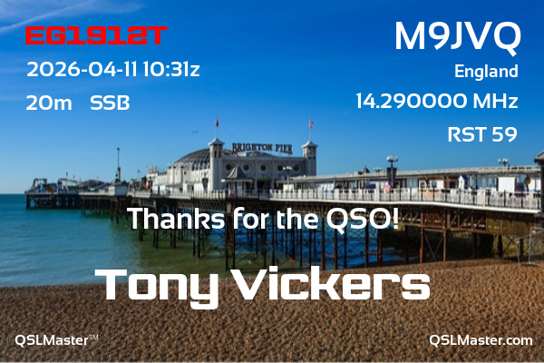 QSL Master Card for M9JVQ QSO with EG1912T
