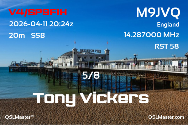 QSL Master Card for M9JVQ QSO with V4/SP9FIH