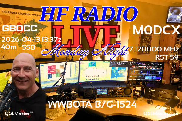 QSL Master Card for M0DCX QSO with GB0CC