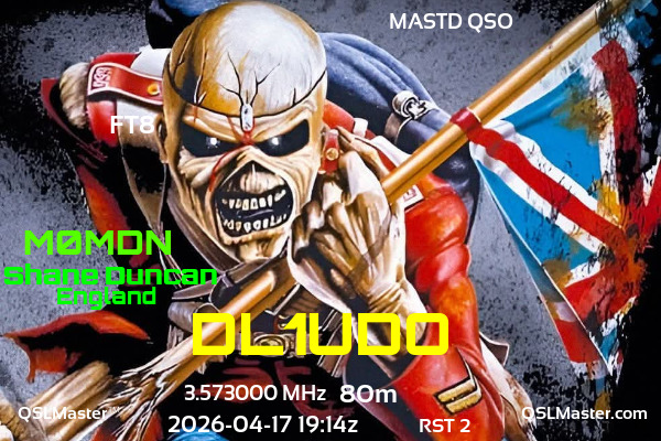 QSL Master Card for M0MDN QSO with DL1UDO