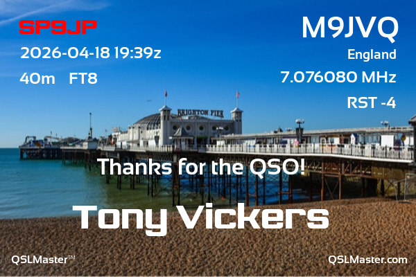 QSL Master Card for M9JVQ QSO with SP9JP