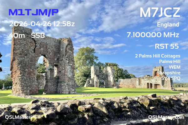 QSL Master Card for M7JCZ QSO with M1TJM/P
