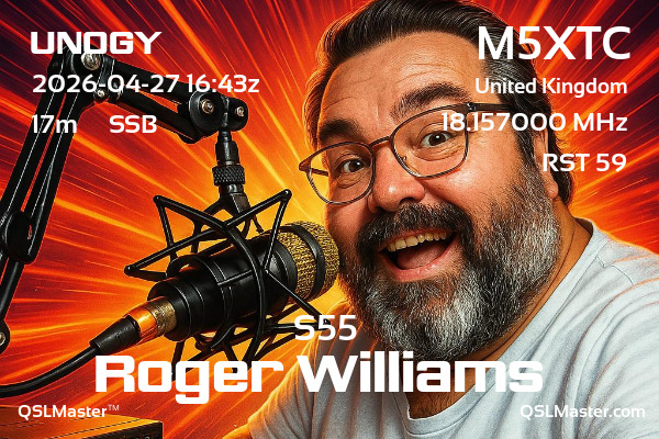 QSL Master Card for M5XTC QSO with UN0GY