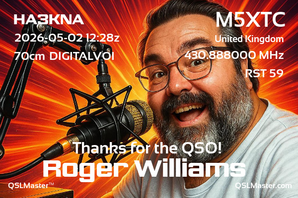 QSL Master Card for M5XTC QSO with HA3KNA