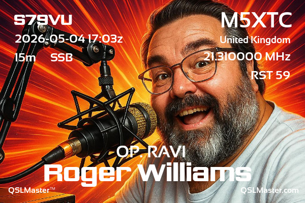QSL Master Card for M5XTC QSO with S79VU
