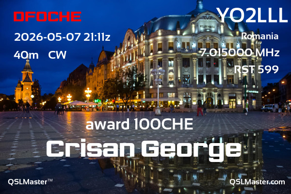 QSL Master Card for YO2LLL QSO with DF0CHE