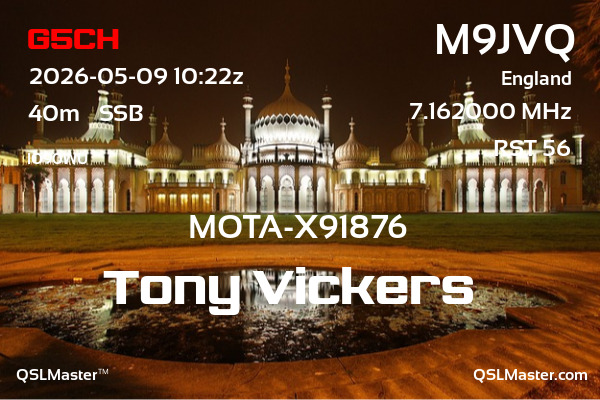 QSL Master Card for M9JVQ QSO with G5CH