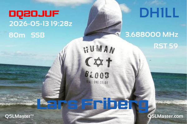 QSL Master Card for DH1LL QSO with DQ20JUF