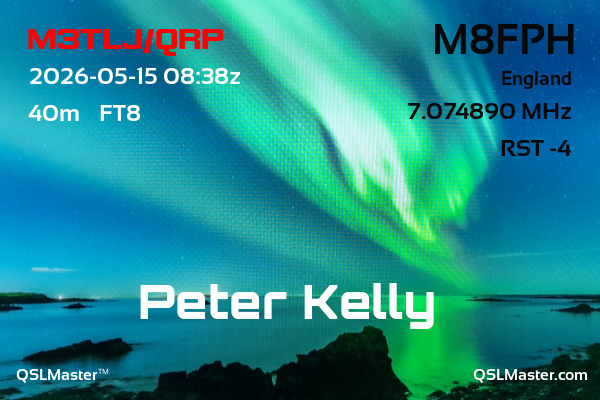 QSL Master Card for M8FPH QSO with M3TLJ/QRP