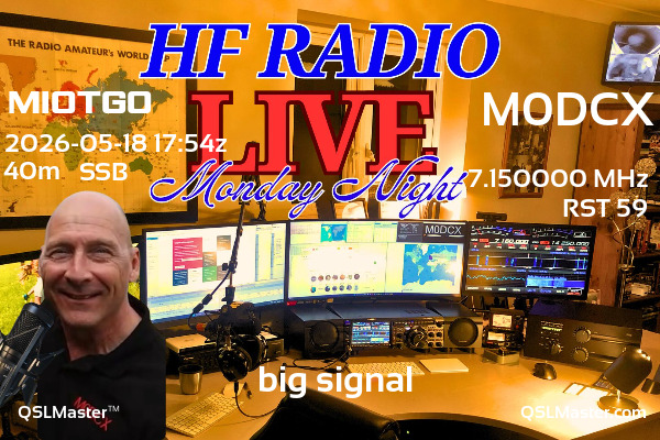 QSL Master Card for M0DCX QSO with MI0TGO