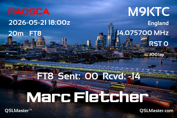 QSL Master Card for M9KTC QSO with RA0SCA