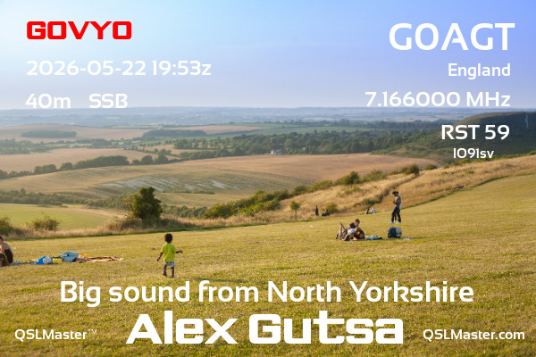 QSL Master Card for G0AGT QSO with G0VYO