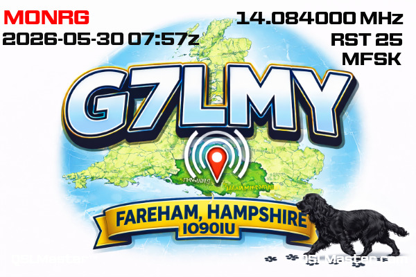 QSL Master Card for G7LMY QSO with M0NRG