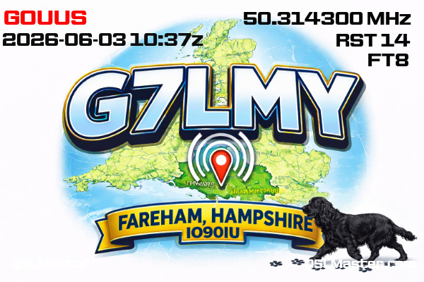 QSL Master Card for G7LMY QSO with G0UUS